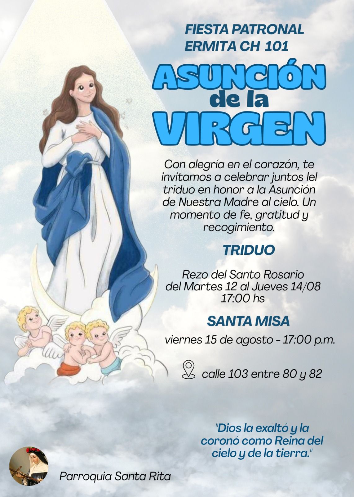 Fiesta Patronal – Ermita CH 101 ✨